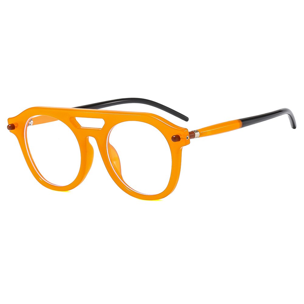 Fashion Retro Women Men Punk INS personality Sun Glasses UV400 Shades Double Bridges Sunglasses round frog mirror outdoors
