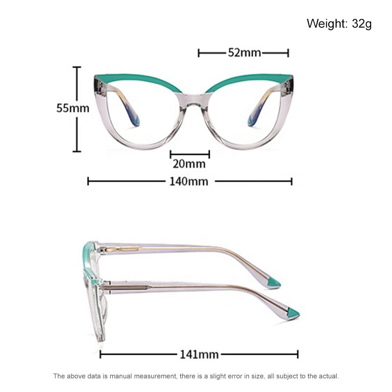 Fashion Cat Eye Block Blue Light Filter Computer Glasses Blue Blocker Eyewear Mobile Anti-radiation Eyeglasses