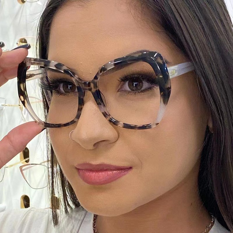 business tr90 butter style optical frame computer glasses ladies trendy blue light filter glasses for women