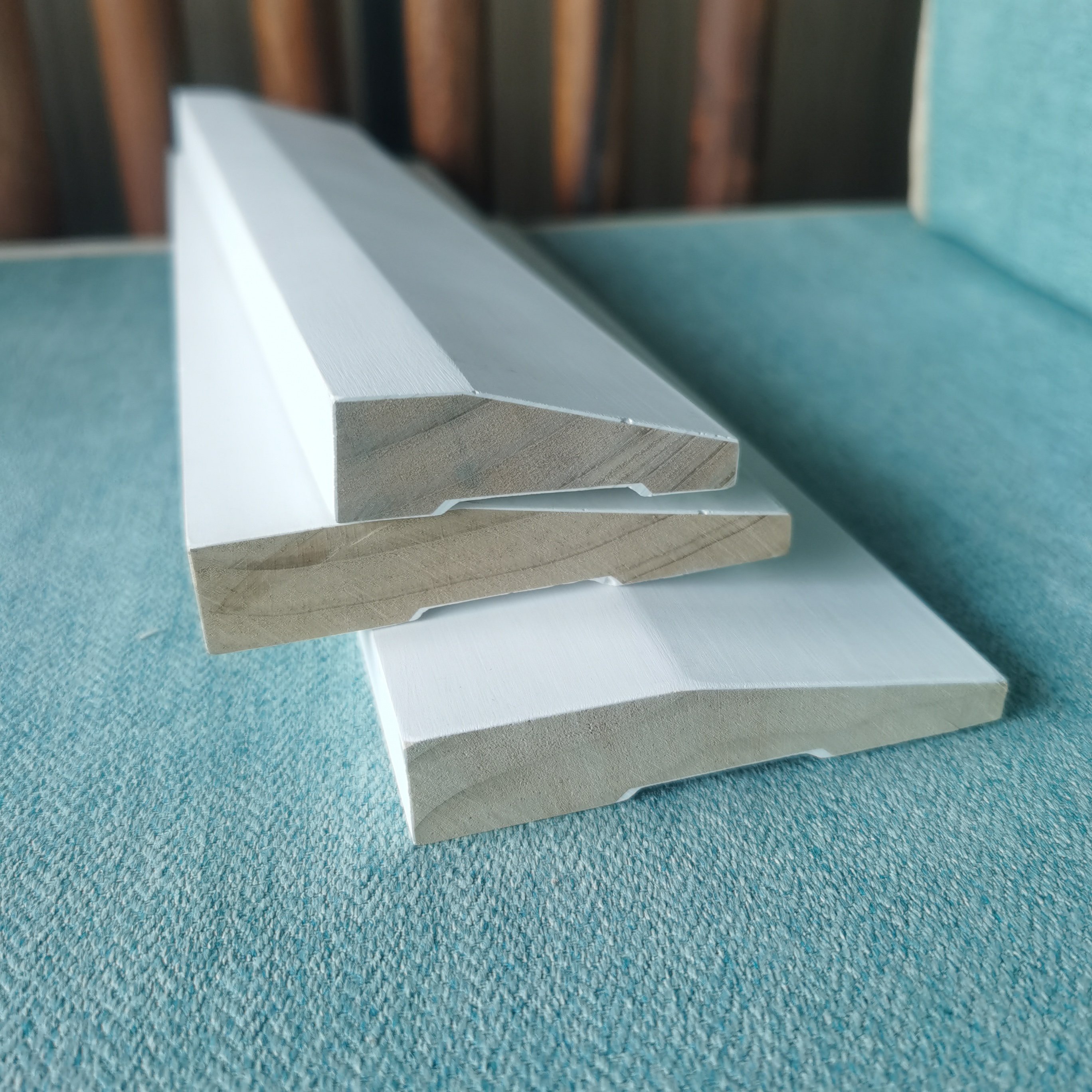 Room Interior Primed Jamb Moulding Wood Door Frame Moulding