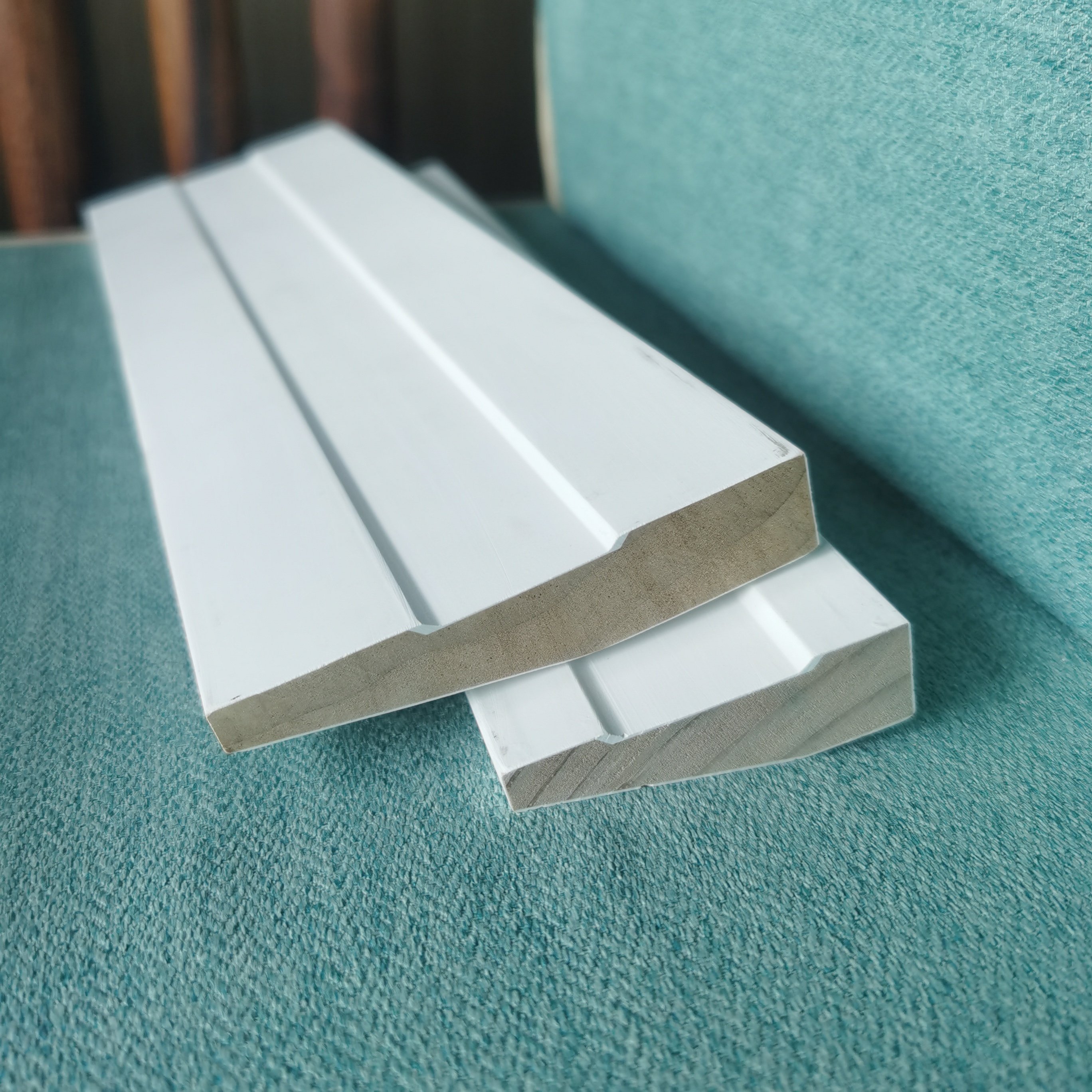Room Interior Primed Jamb Moulding Wood Door Frame Moulding
