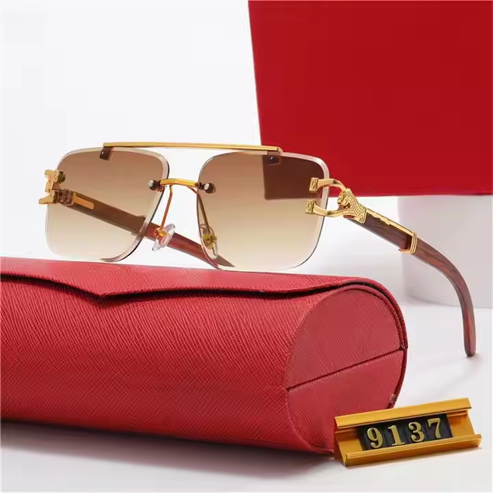 2023 Designer Luxury Trendy Sunglasses for Women Men Retro Style Black Frame Polarized Lenses High Quality Custom Logo Wholesale