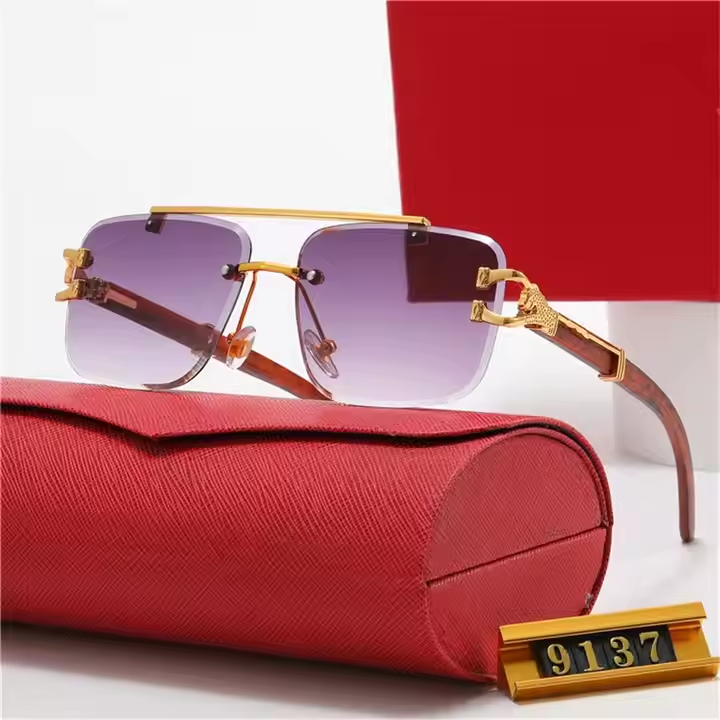 2023 Designer Luxury Trendy Sunglasses for Women Men Retro Style Black Frame Polarized Lenses High Quality Custom Logo Wholesale