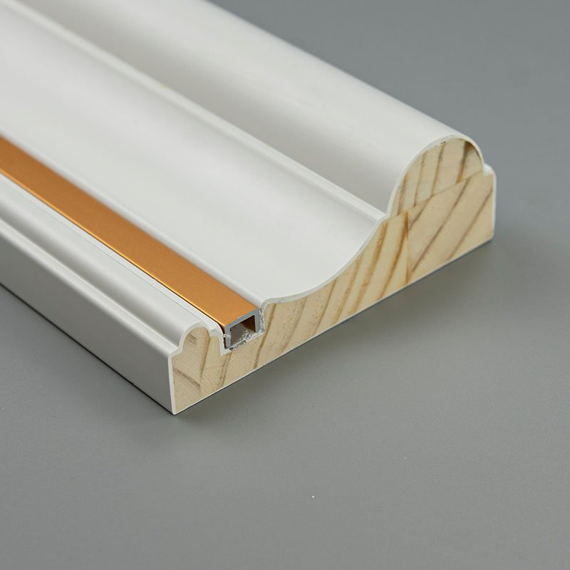 White Primed Decorative Pine wood Mouldings for Furniture Indoor Decoration Door Frame Cabinet Ceiling wood moulding