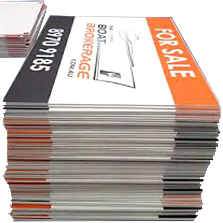 Custom Outdoor Movable Sign Holder Yard Signs Metal Signs Frame Real Estate Yard Advertising H Frames Holder For Lawn