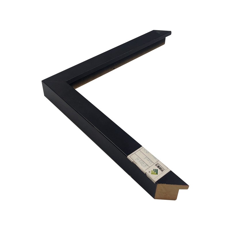 Huifeng Customized 20 *26mm Black Simple Wood Photo Frame Moulding