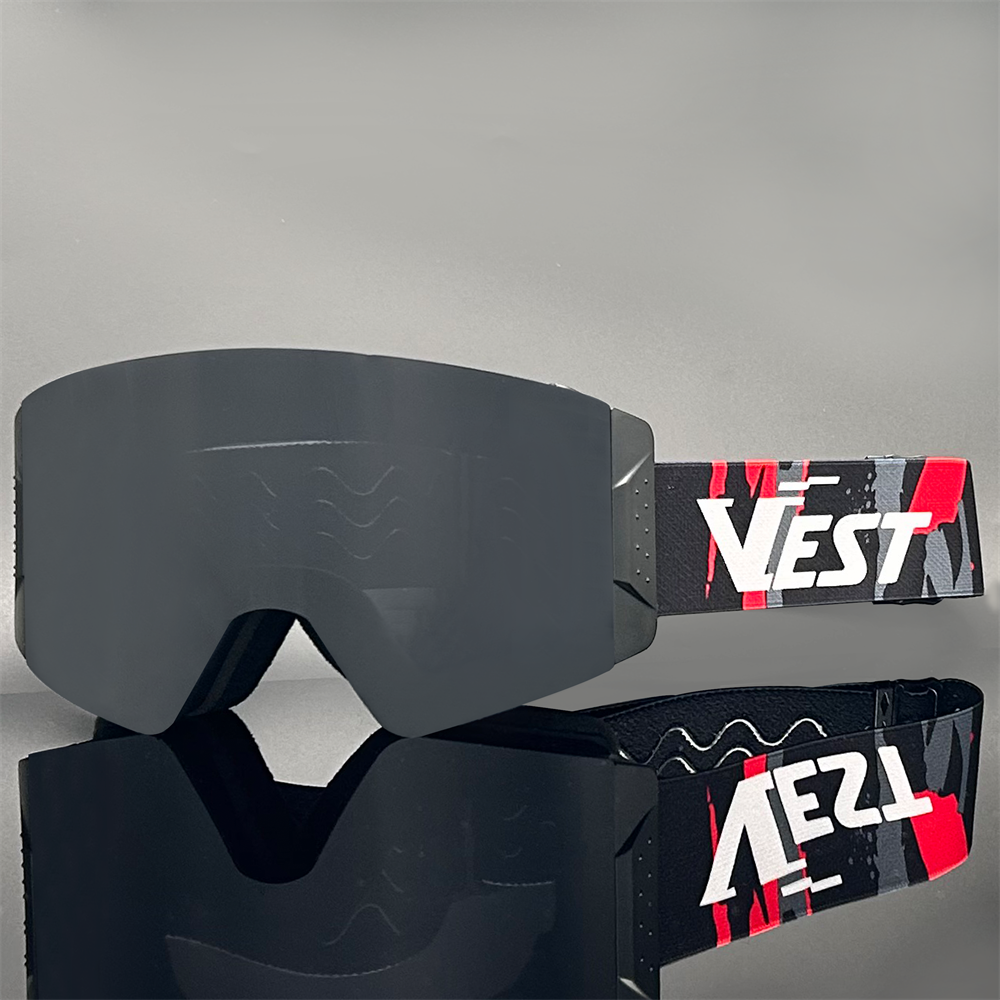 Side Locking Magnetic Ski Goggles Easy Change Lens Strap Anti-Fog Anti-UV Custom Logo Snow Snowboard Goggles Manufacturers