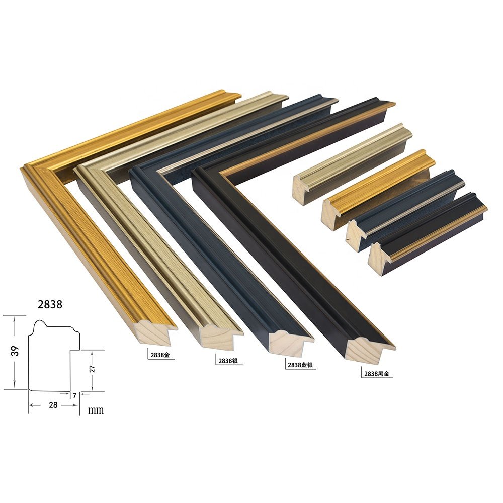 Modern Wall Art Strip Picture Canvas Frame Decoration Solid Wood Photo Frame Mouldings