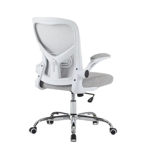 Modern Ergonomic Office Chair Executive Chair Adjustable Swivel Headrest Mesh Chair Steel Metal Base PP PU Material