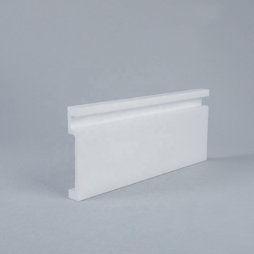 wholesale waterproof easy install polystyrene material polyuranthan mouldings profile PS skirting baseboard wall mould