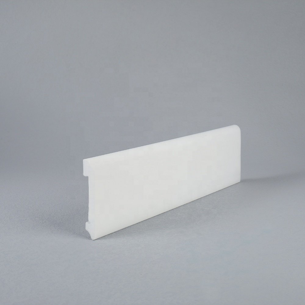wholesale waterproof easy install polystyrene material polyuranthan mouldings profile PS skirting baseboard wall mould