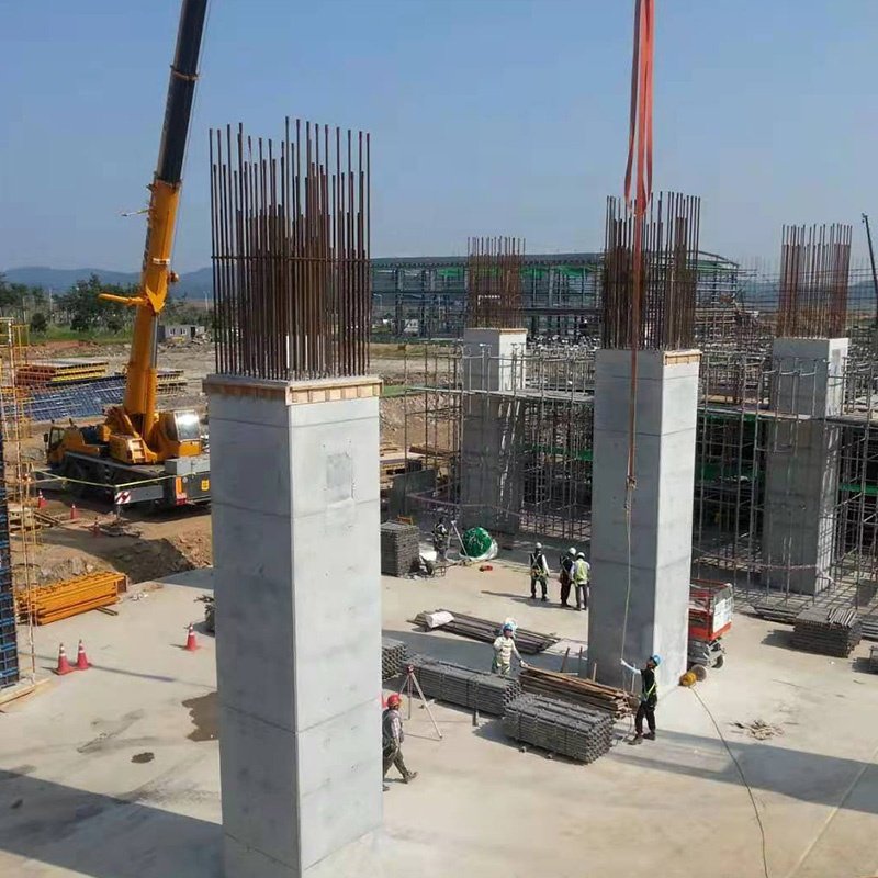 ADTO reusable building pillar concrete moulds construction formwork steel column form framework with plywoods