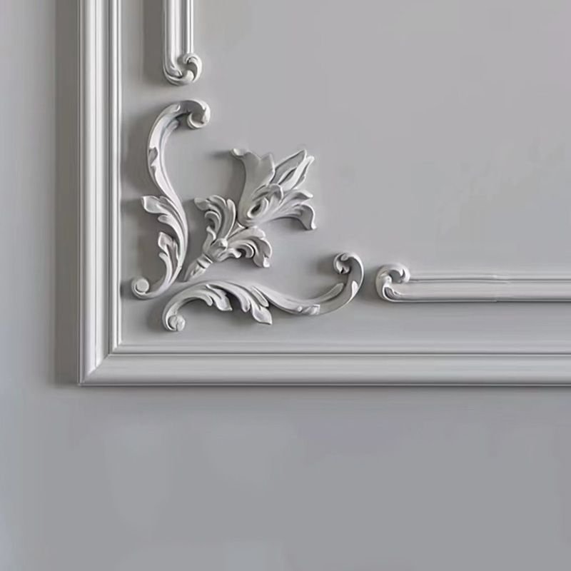 Waterproof painted primed white polyurethane pu interior decorative frame moulding for wall