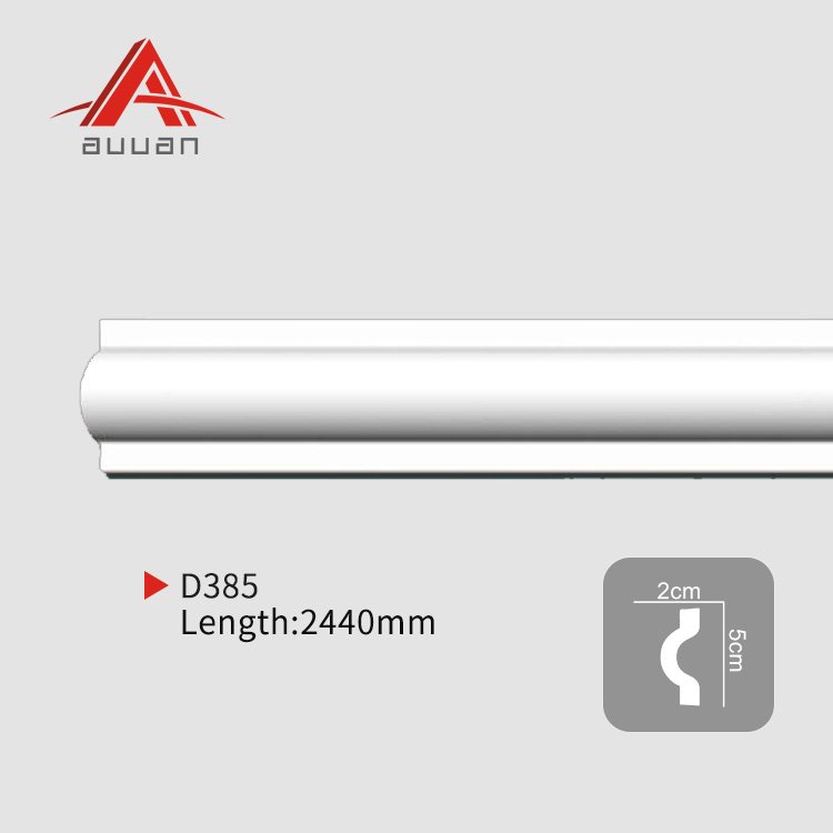 Waterproof painted primed white polyurethane pu interior decorative frame moulding for wall