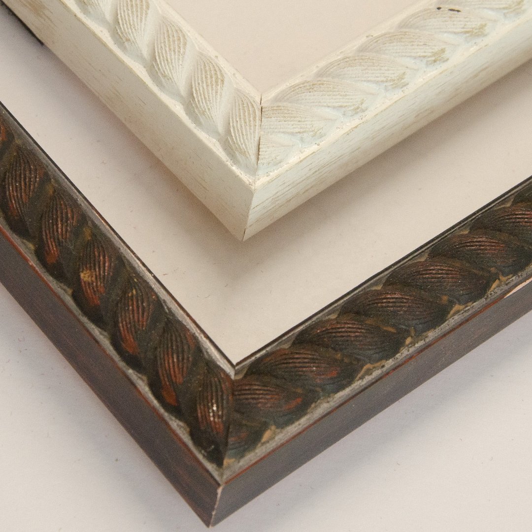 Custom Size Picture Frames Classic Decorative Wooden Photo Moulding Black White Gold Silver Antique Modern Made PVC Plastic