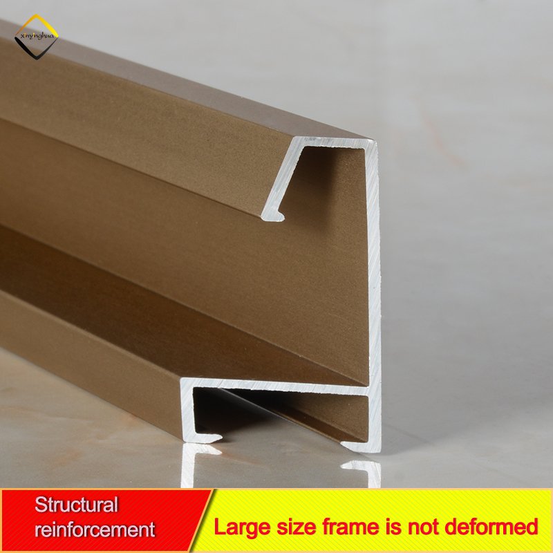 Factory Outlet Customized Metal Photo Frame Brushed Dumb Brass Aluminium Poster Frames Moulding Aluminum Profile