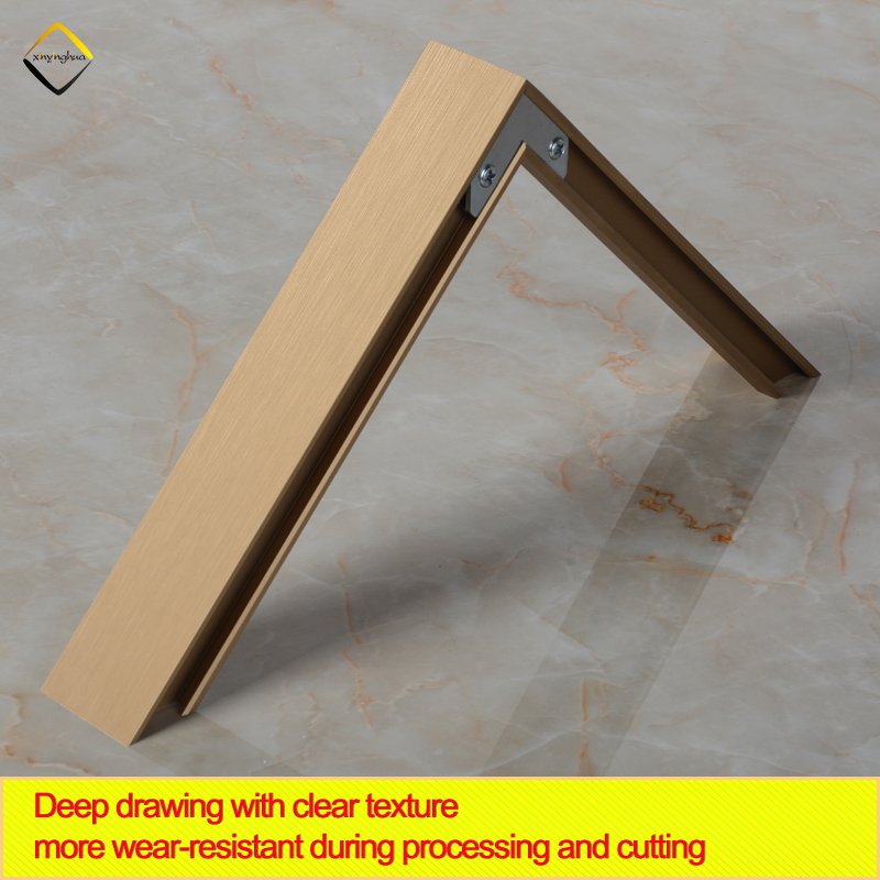 Factory Outlet Customized Metal Photo Frame Brushed Dumb Brass Aluminium Poster Frames Moulding Aluminum Profile