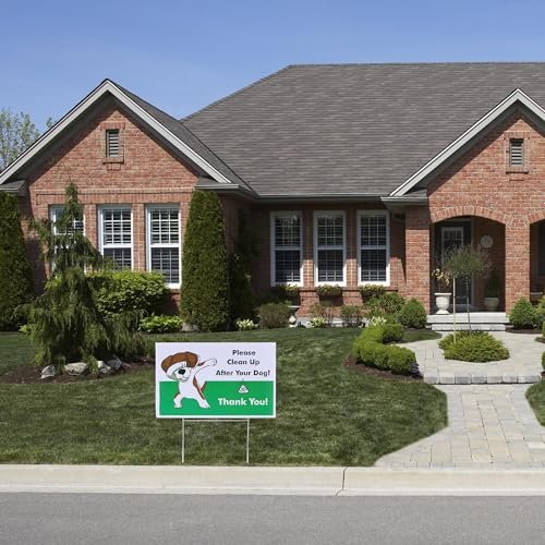 No Pooping Dog Signs for Yard, Pick Up Your Dog Poop Signs, Dog Poop Sign, No Poop Dog Signs for Yard