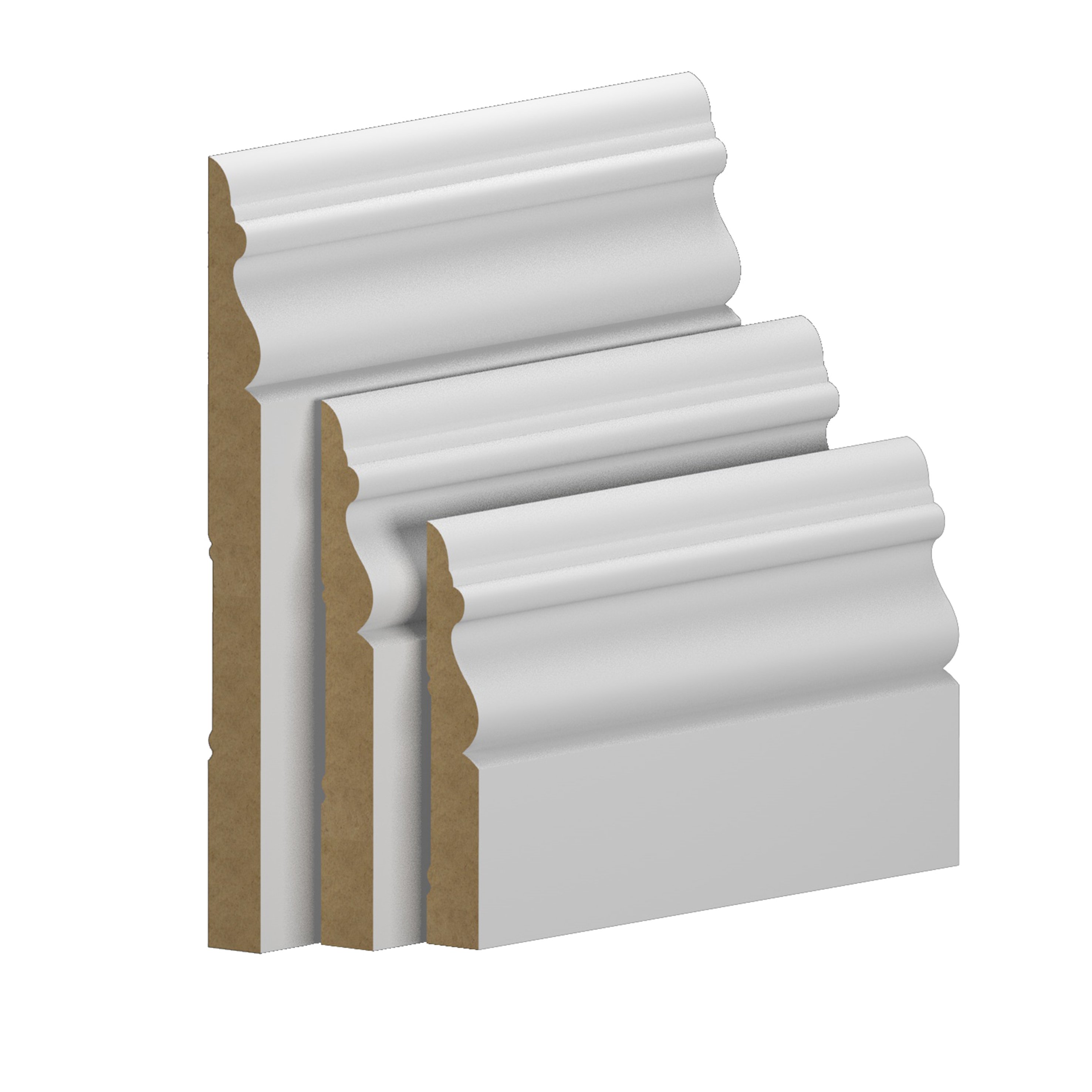 White Paint Comes Solid Wood Decorative Strip And Wood Moulding Frame Mouldings Baseboard Molding Primed Mdf Moulding