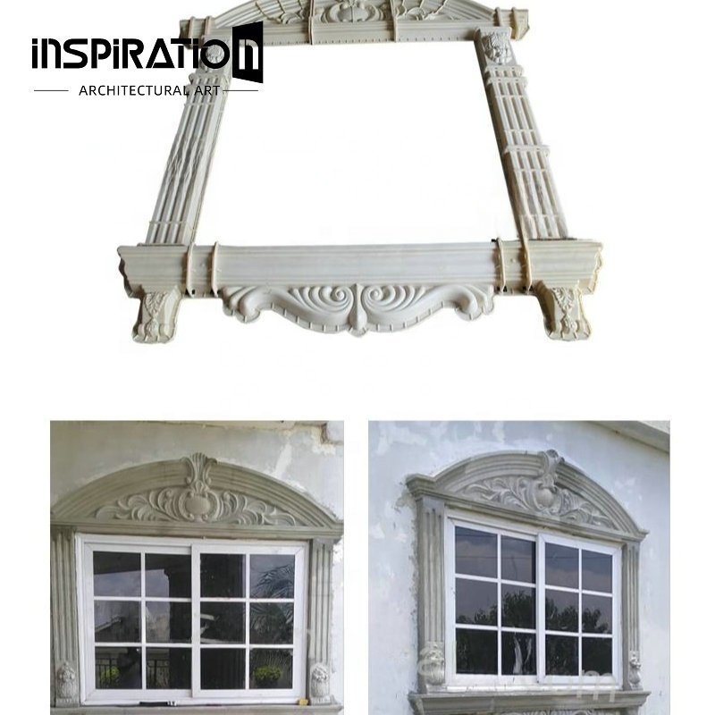 ABS and Fiberglass Silicone Rubber Plastic Concrete Window Mold Casting In Place Building decoration