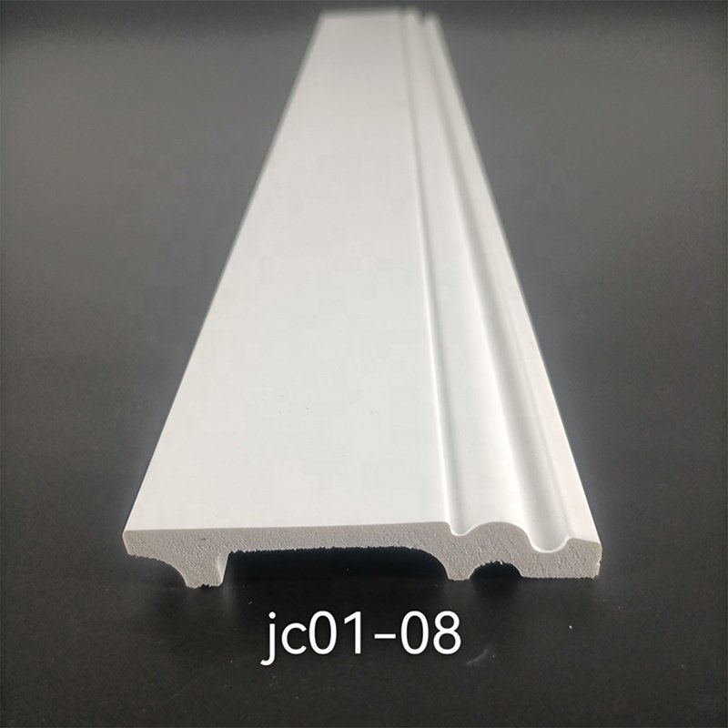 Best quality price Smooth modern white long polystyrene skirting board wall molding decor decorative board