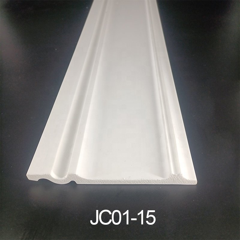 Best quality price Smooth modern white long polystyrene skirting board wall molding decor decorative board