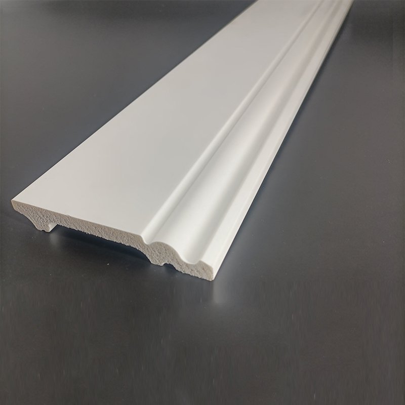 Best quality price Smooth modern white long polystyrene skirting board wall molding decor decorative board