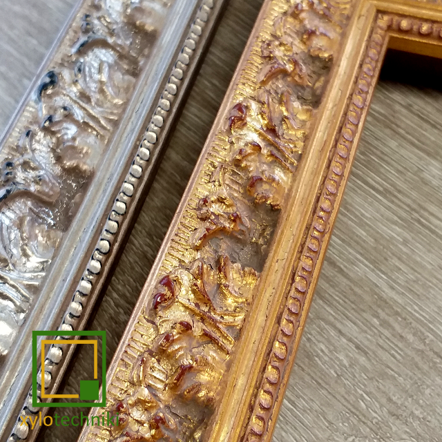 Baroc wooden frame moulding for elegant and classic frames FJ Pine