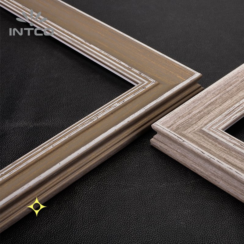 INTCO Hot Selling 3175-0796T Decorative Traditional Wood Texture Washed Finish PS Picture Photo Frame Moulding