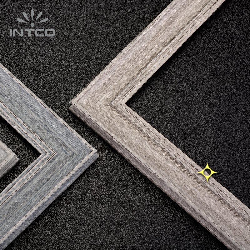 INTCO Hot Selling 3175-0796T Decorative Traditional Wood Texture Washed Finish PS Picture Photo Frame Moulding