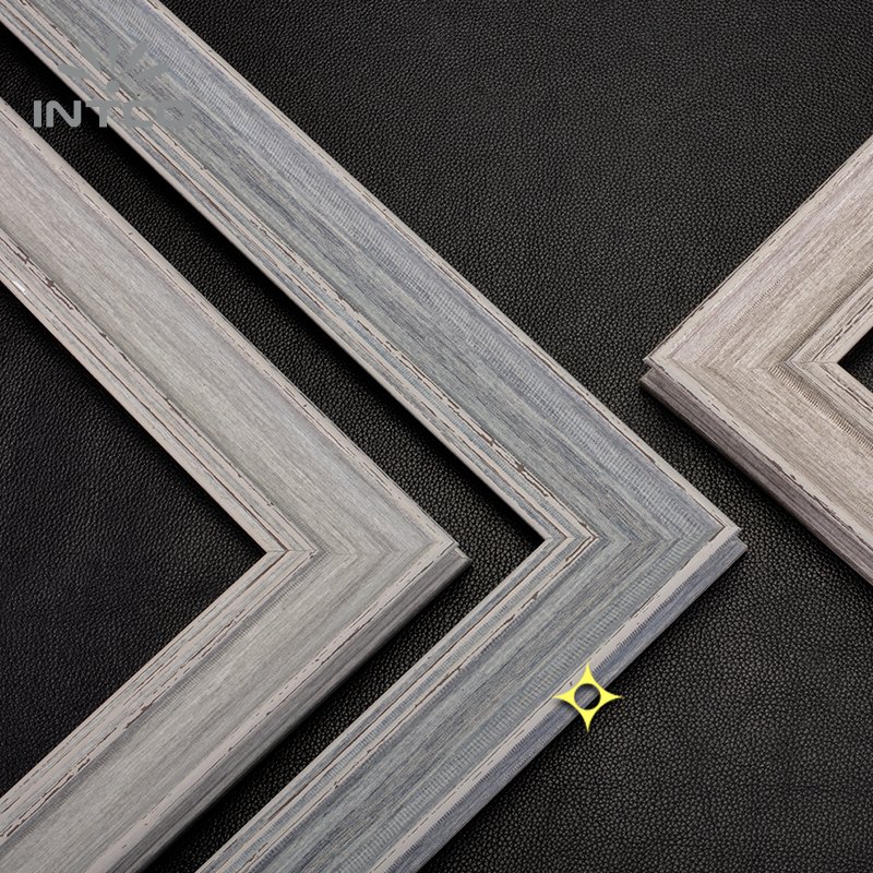 INTCO Hot Selling 3175-0796T Decorative Traditional Wood Texture Washed Finish PS Picture Photo Frame Moulding