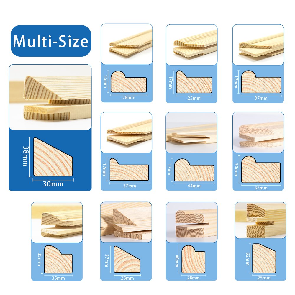 Deep 3.8cm Stretcher bar Wooden Frame for Canvas Art Gallery Bar Custom size DIY Canvas Painting Frame