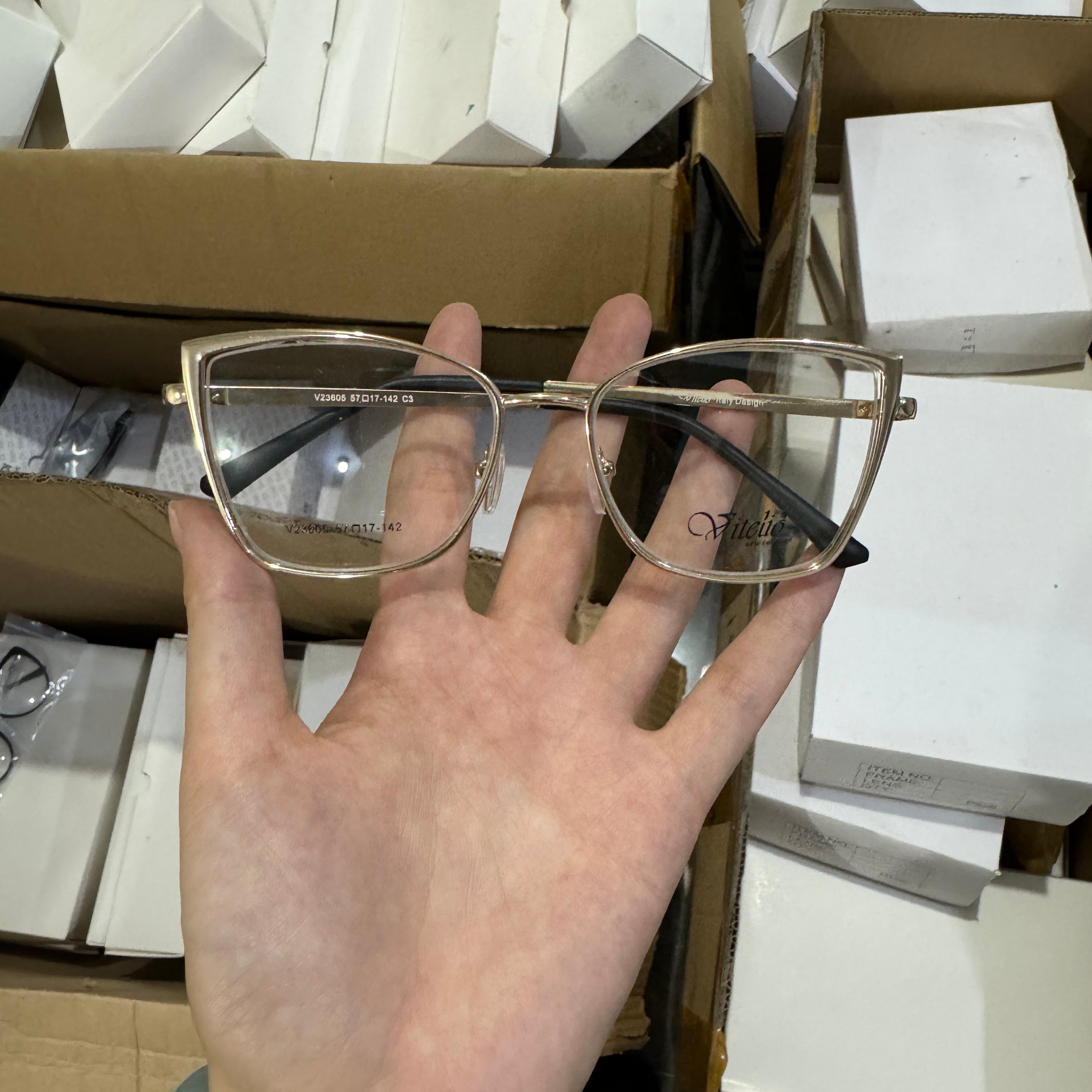 Clearance High Quality Stainless Steel Eyeglasses Frames for Women Men Durable Metallic Optical Frames