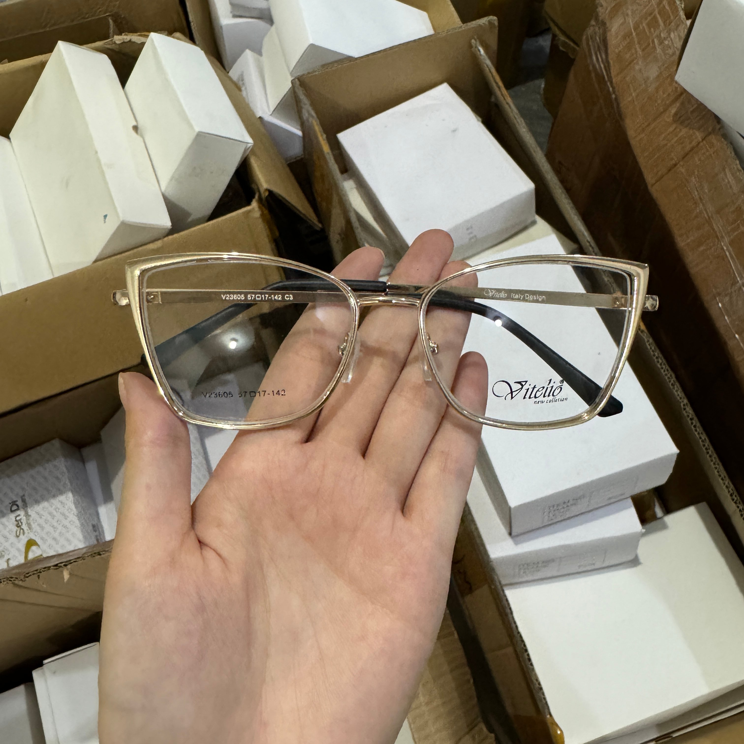 Clearance High Quality Stainless Steel Eyeglasses Frames for Women Men Durable Metallic Optical Frames