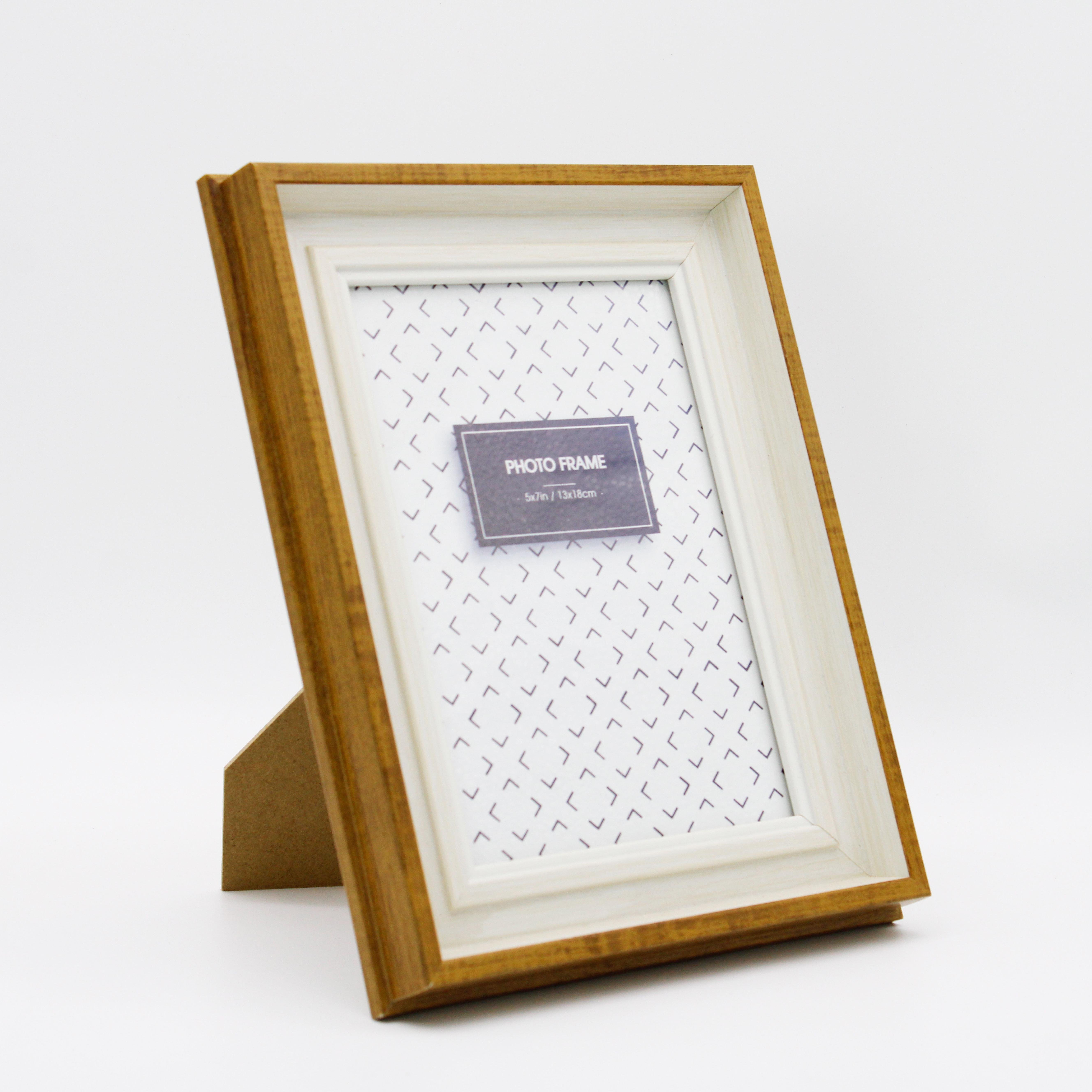 High-quality A4A3 plastic photo frame Custom size PS material photo frame New design gold decorative border photo frame
