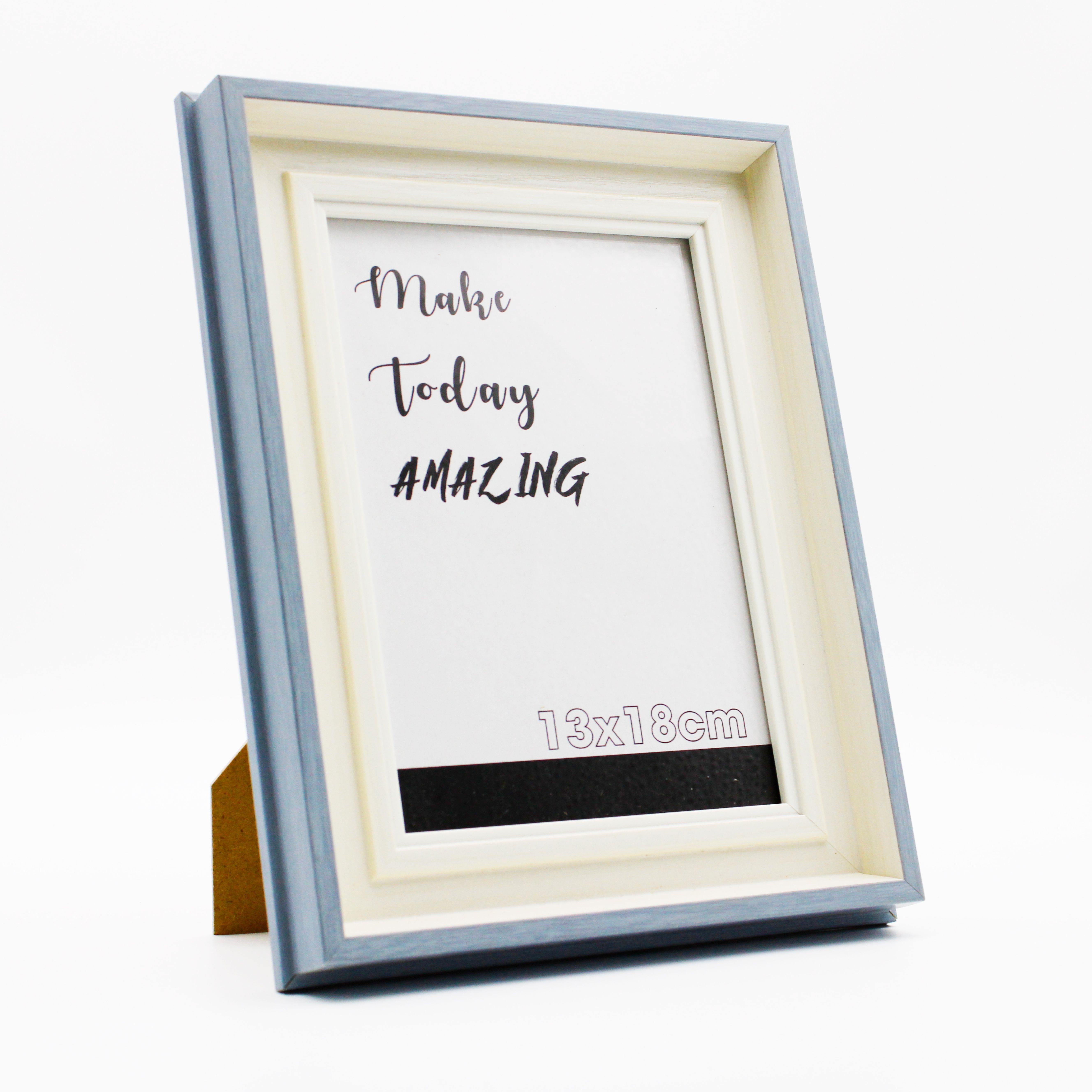 High-quality A4A3 plastic photo frame Custom size PS material photo frame New design gold decorative border photo frame