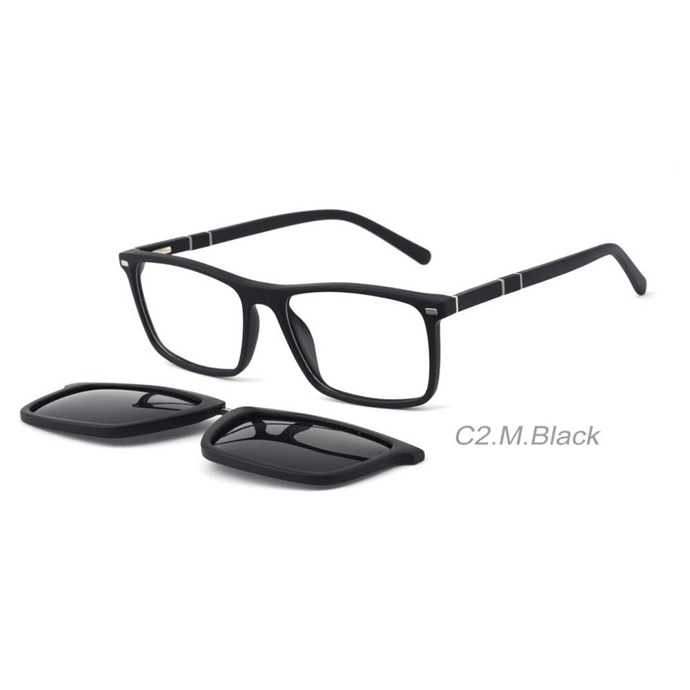 2 In 1 Dual-use 66806 glasses Unisex Metal Optical glasses Magnetic Clip On Polarized Lens Myopia Optical Frames