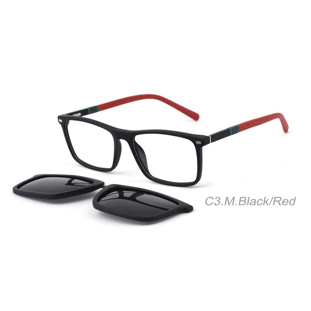 2 In 1 Dual-use 66806 glasses Unisex Metal Optical glasses Magnetic Clip On Polarized Lens Myopia Optical Frames