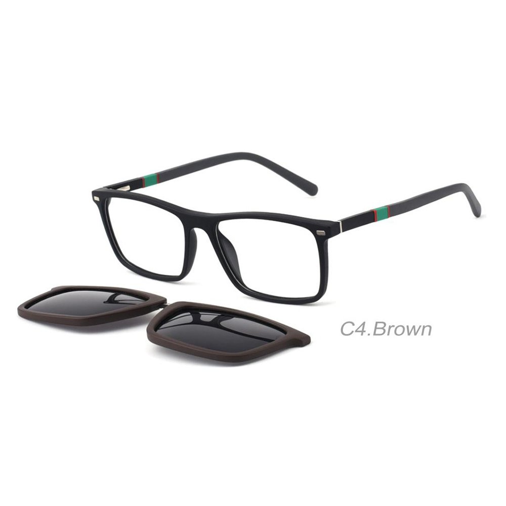 2 In 1 Dual-use 66806 glasses Unisex Metal Optical glasses Magnetic Clip On Polarized Lens Myopia Optical Frames