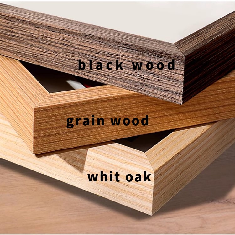 factory wholesaleModern fashion stylish A4 8x11.5 inches 21x30cm Wall mounted Solid Wood oak picture poster Photo Frame with mat