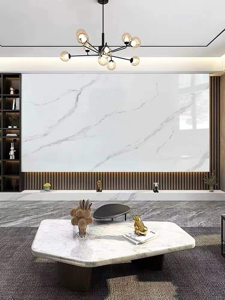 Luxury Indoor Decoration 1220*2800mm*3mm Waterproof uv coating pvc marble interior wall boards