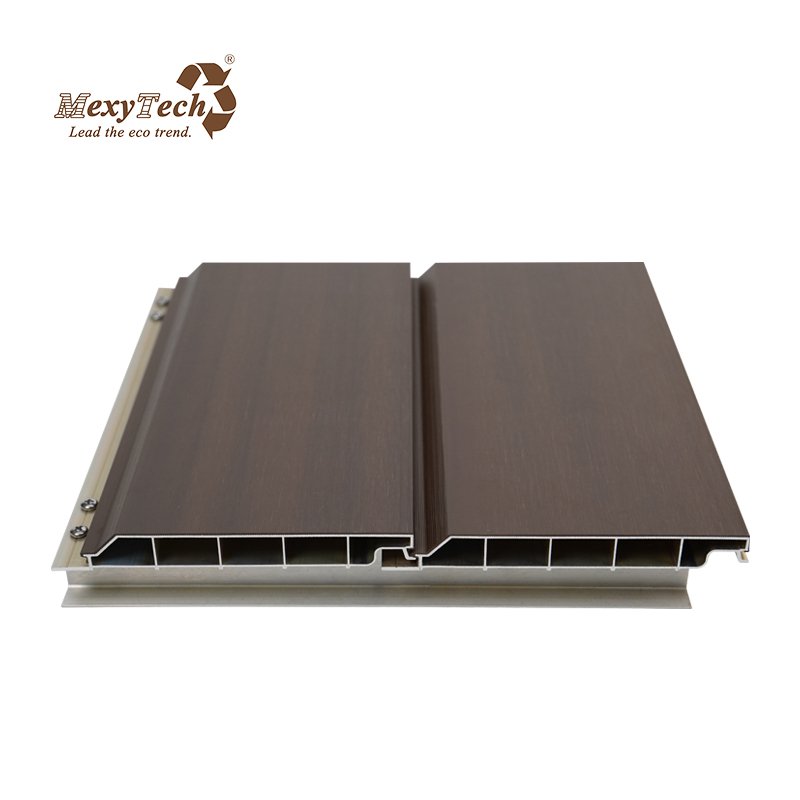 Durable High-Density Polyethylene Surface Cladding Duralumin Aluminum Frame Slat Wall Panel