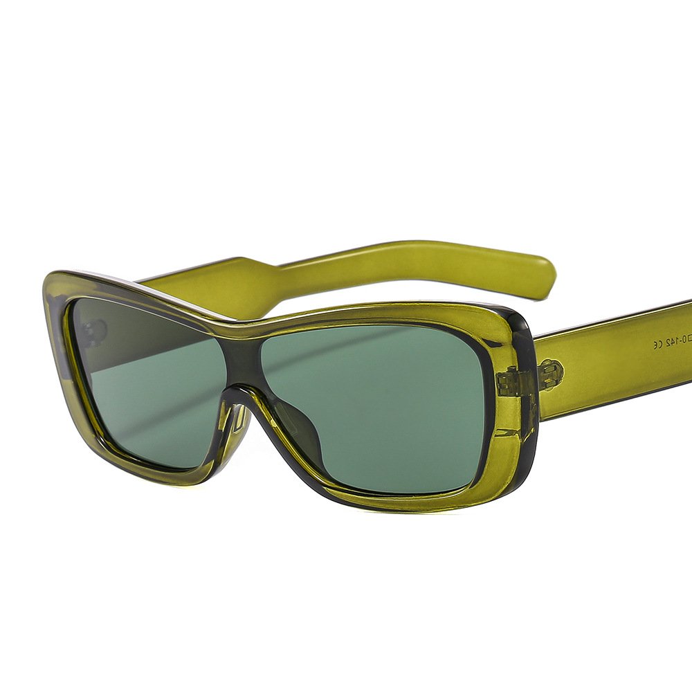 New One Piece Trend Sunglasses Square Sunglasses For Men And Women Sun Glasses 2024