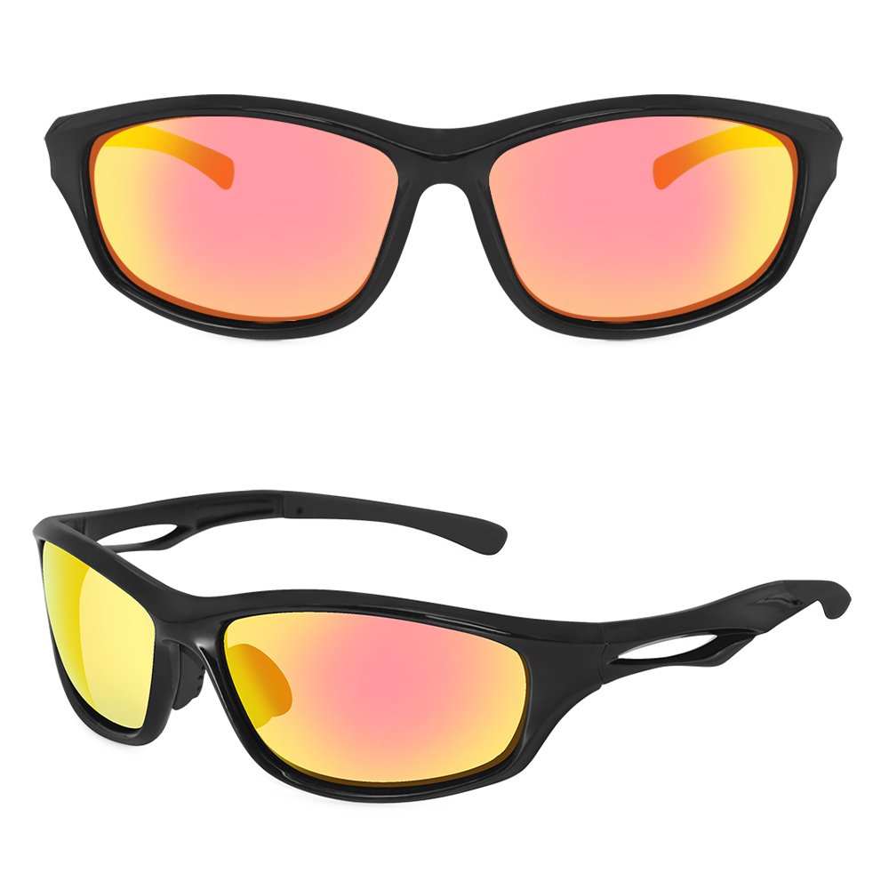 Blue polarized lens cycling shades sunglasses men Yellow PC lens sports sunglasses for men