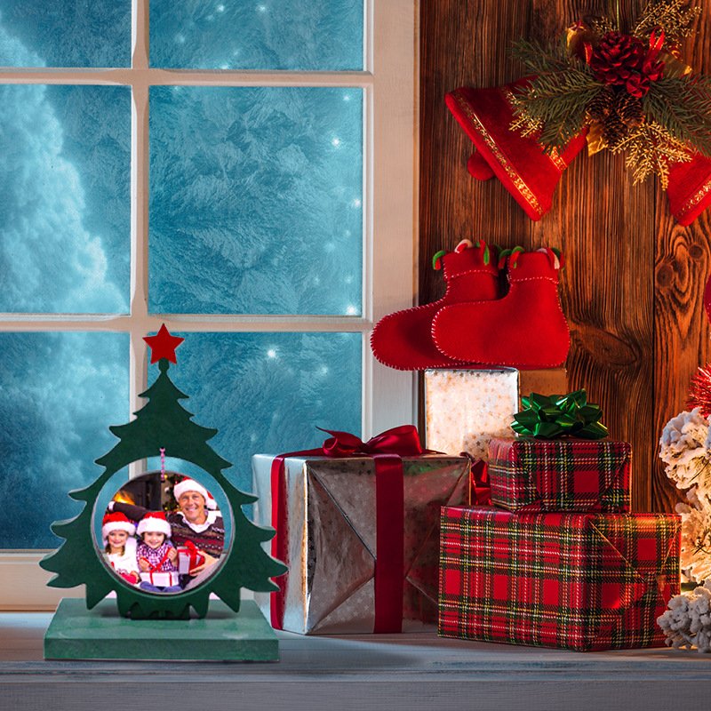 Christmas Party hanging decorations silicone mould Christmas Tree silicone resin casting mold