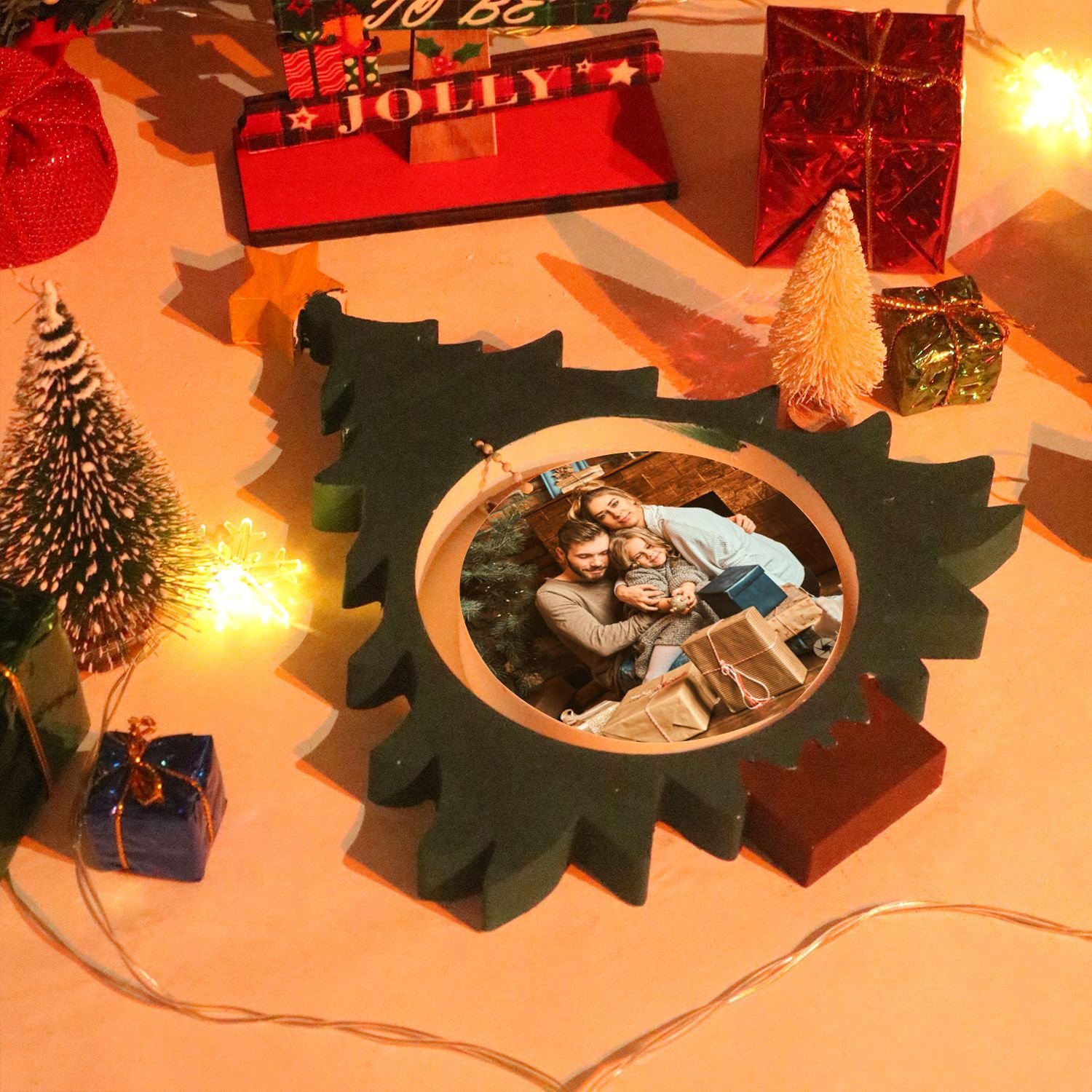 Christmas Party hanging decorations silicone mould Christmas Tree silicone resin casting mold