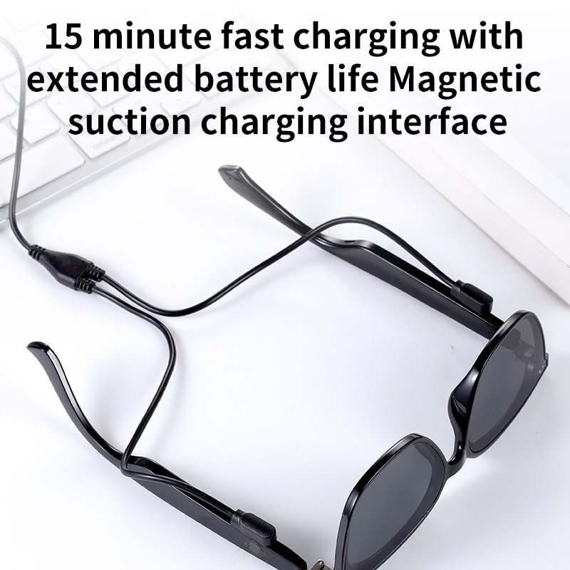 New Arrival MZ06 Premium Bluetooth Smart Eyewear Acetate Nylon Polarized Designer Earphone Wireless Fast Charging Sunglasses