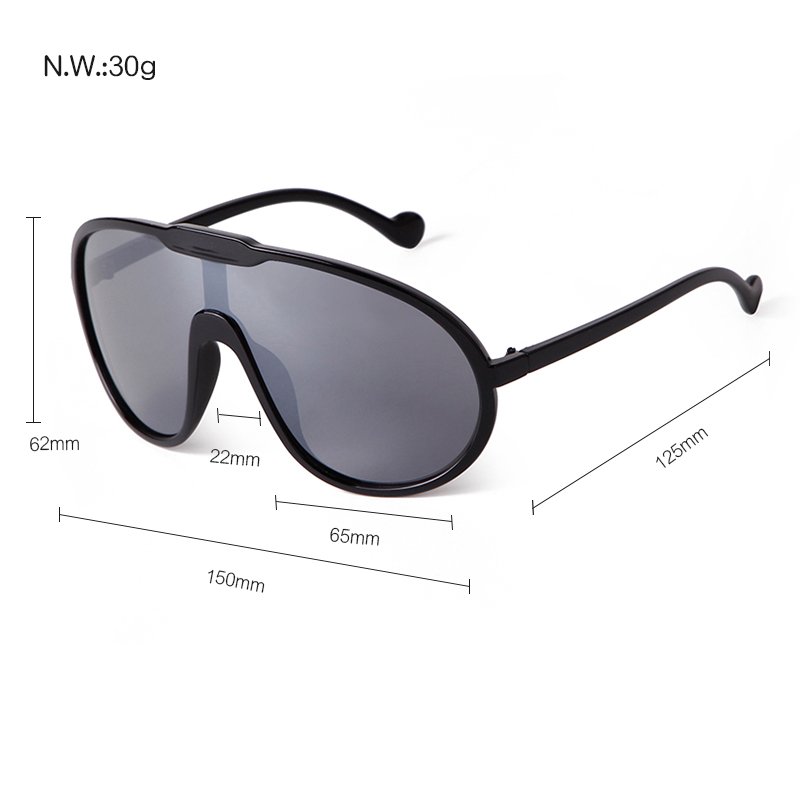 Personality big frame All-in-one sports Sunglasses outdoor Cycling windproof Goggle womens designs Sunglasses men