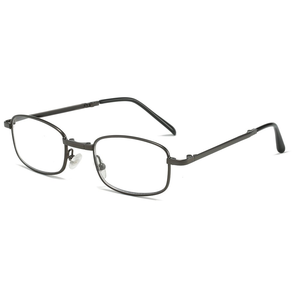 Metal Frame Folding Presbyopia Glasses Anti-Blue Light Dual-Use Smart Zoom