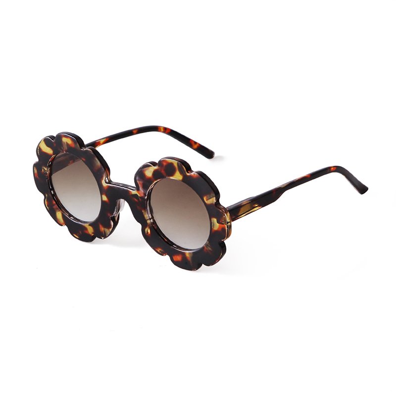Fashion children polarized Sunglasses kids Cartoon party Glasses Round sunflower cute baby modeling Sun glasses